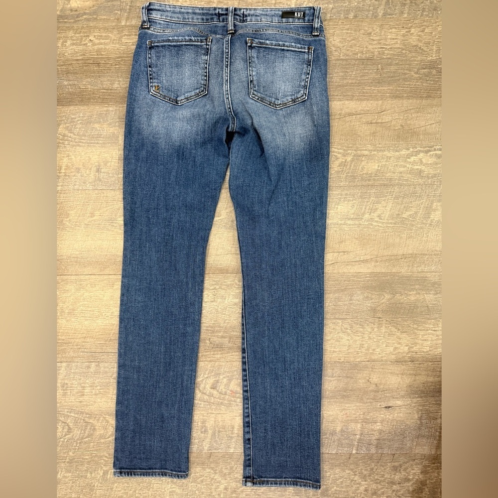 KUT from the Kloth  Womens Blue Catherine Boyfriend Jeans Stretch Size 6 - Picture 2 of 11